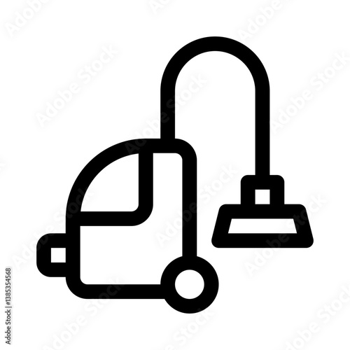 vacuum cleaner line icon