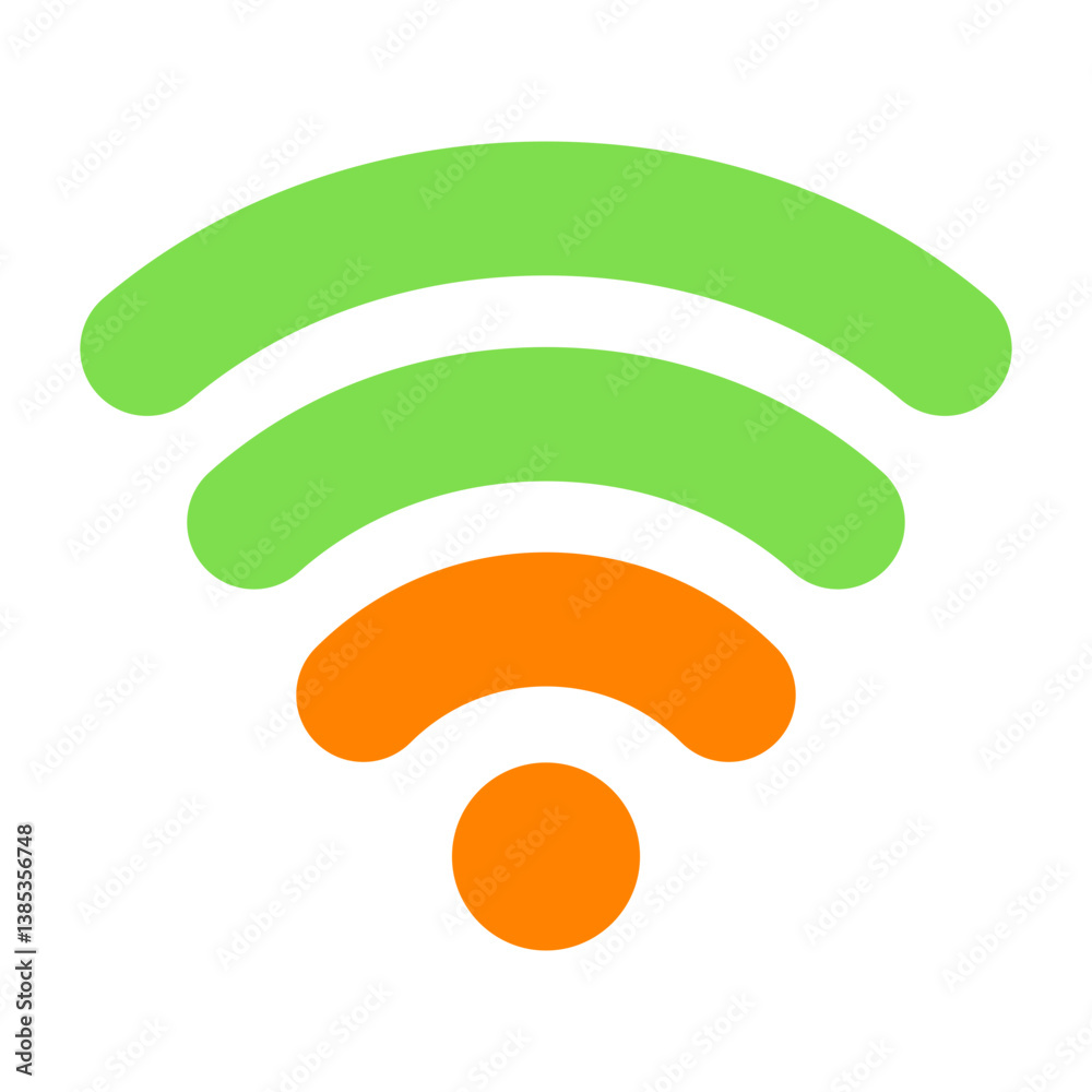 Fototapeta premium WIFI Flat Icon