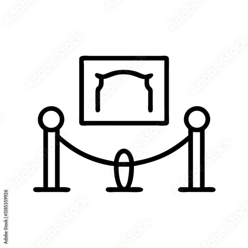 museum flat vector