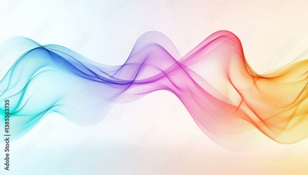 Colorful abstract background with wavy lines, white background, soft lighting and shadow effects, colorful smoke curves, gradient colors, simple style. Colorful abstract background with wavy lines, white background, soft lighting and shadow effects, colorful smoke curves, gradient colors, simple style.