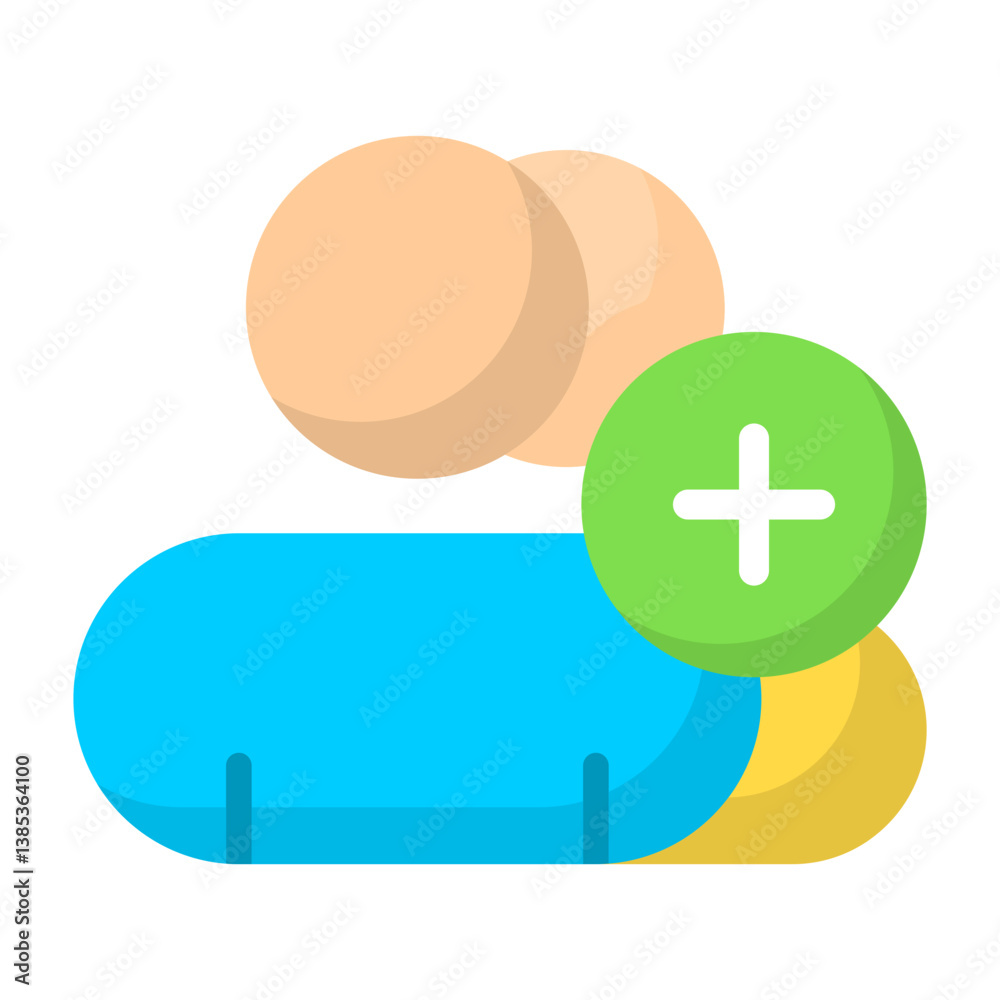 Fototapeta premium Invite Contact Flat Icon