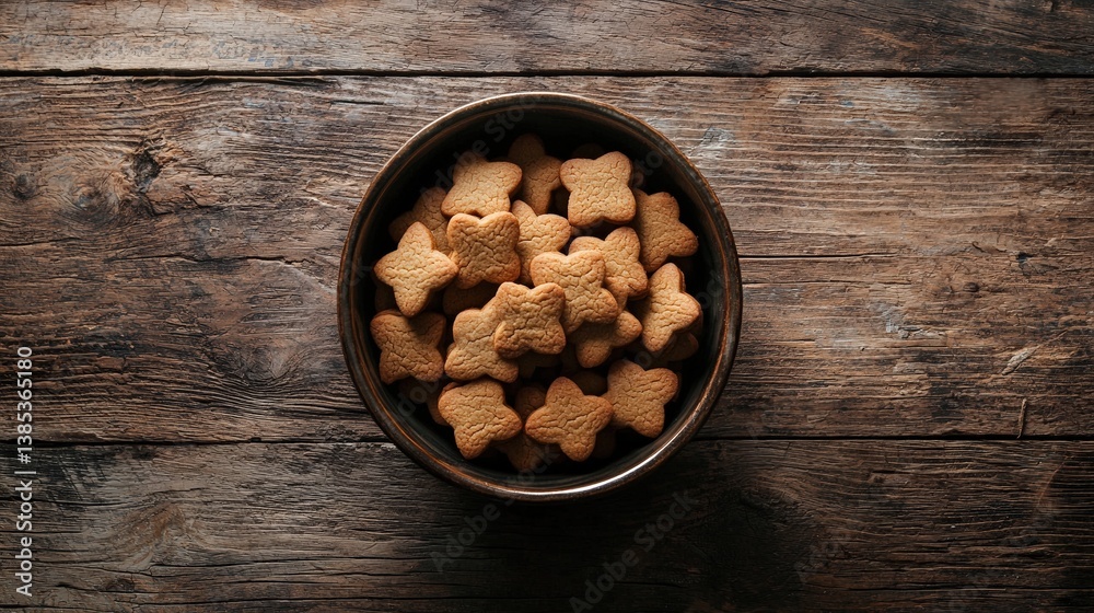 Fototapeta premium a bowl of dog biscuits 