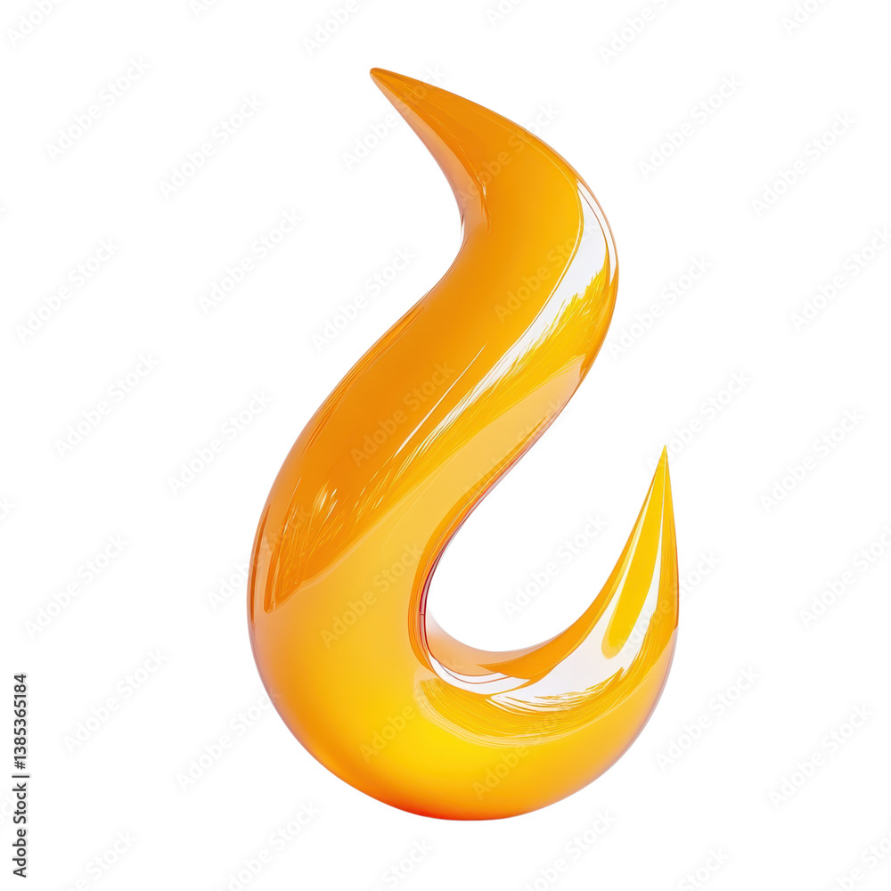 Dynamic orange flame sculpture art studio abstract design modern environment close-up view Dynamic orange flame sculpture art studio abstract design modern environment close-up view