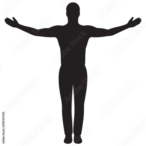 Therapist a black vector silhoutte on white background 10 eps