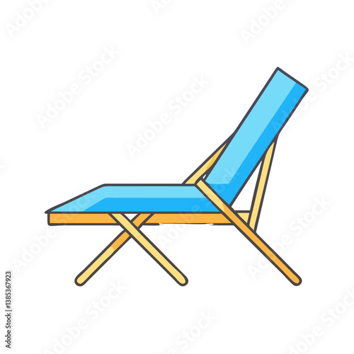 Find the perfect beach chair: blue folding deck chair for summer relaxation and outdoor seating needs now