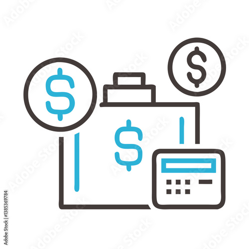 Dynamic Business Expenses Icon