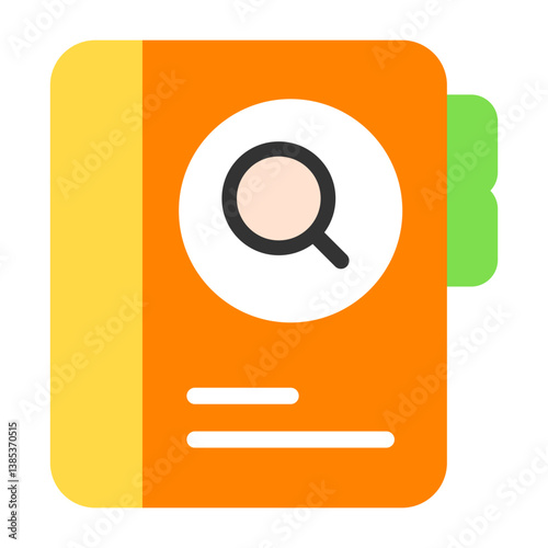 Search Contact Flat Icon