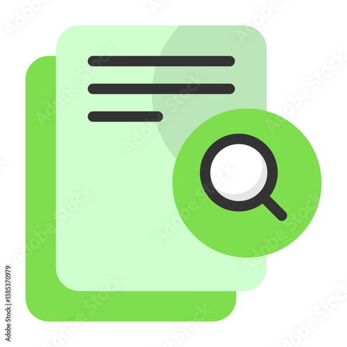 Search Document Flat Icon