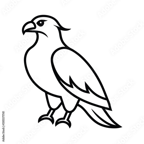 osprey on white background