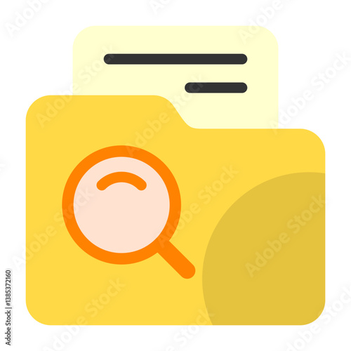 Search Folder Flat Icon