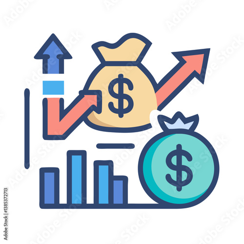  Dynamic Business Investment Icon