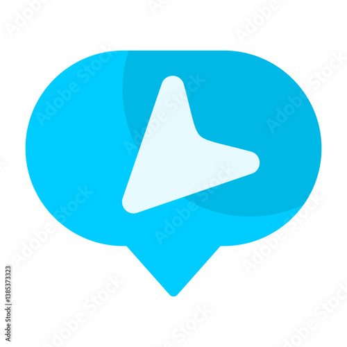 Incoming Message Flat Icon