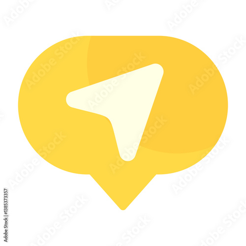 Outgoing Message Flat Icon
