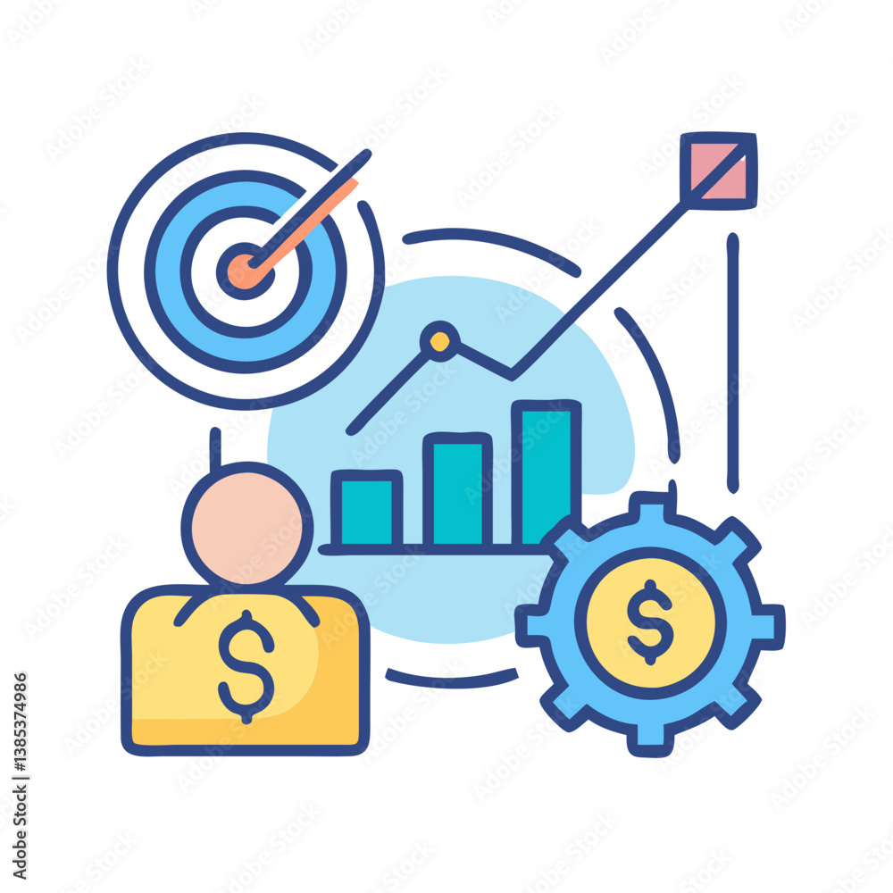 Business Objectives Icon Business Objectives Icon