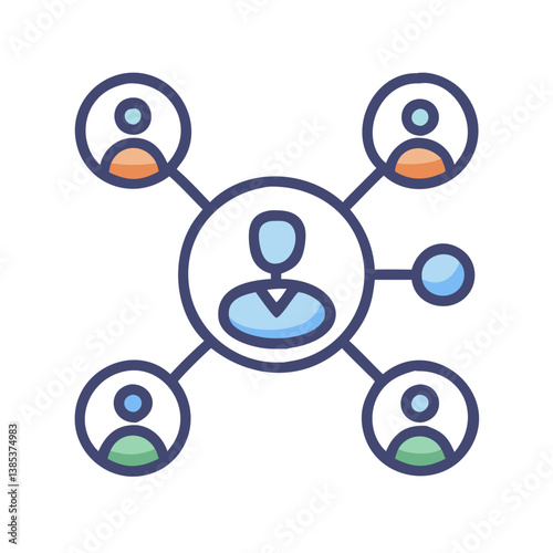  Dynamic Business Networking Icon