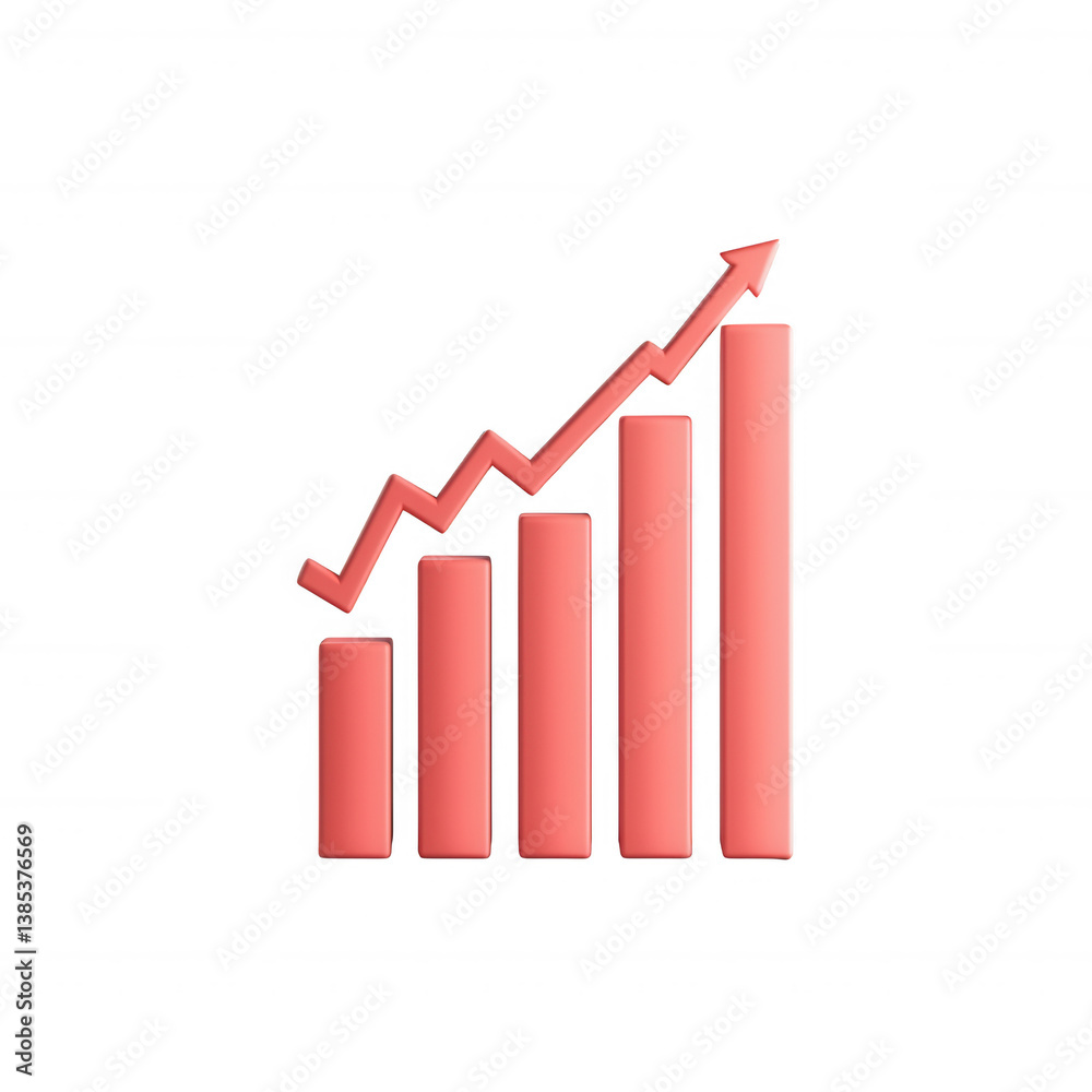 Modern financial growth graphic showing an upward trend with bar charts and an arrow, ideal for business presentations and financial reports. Modern financial growth graphic showing an upward trend with bar charts and an arrow, ideal for business presentations and financial reports.