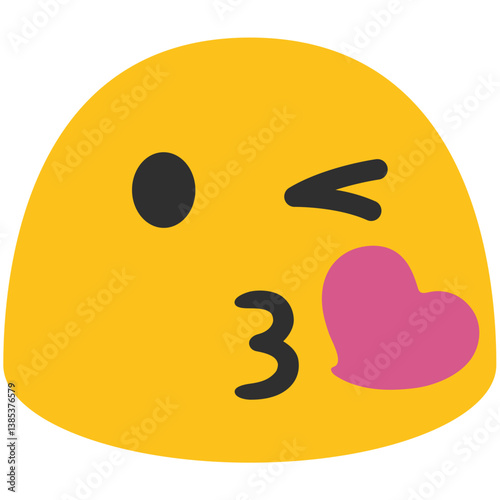 Face Blowing a Kiss
