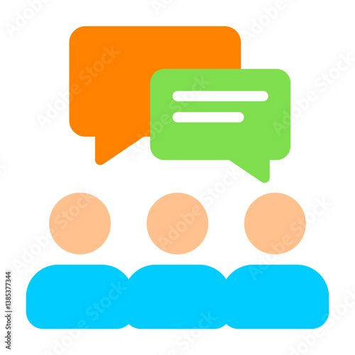 Workplace Collaboration Flat Icon