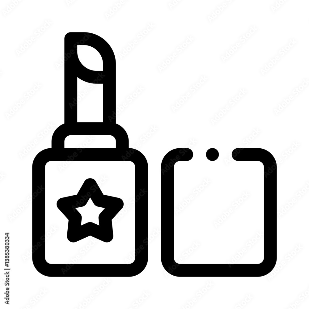 lipstick line icon lipstick line icon