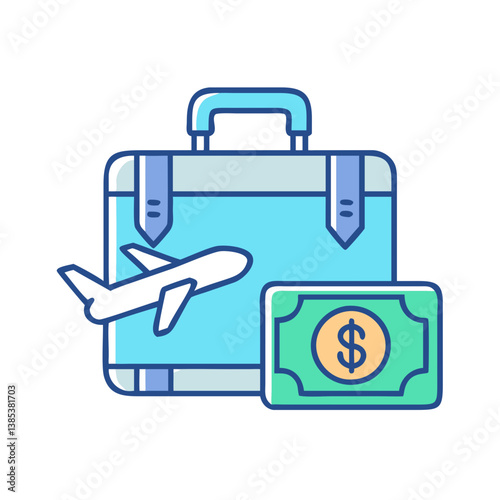  Professional Business Travel Expenses Icon