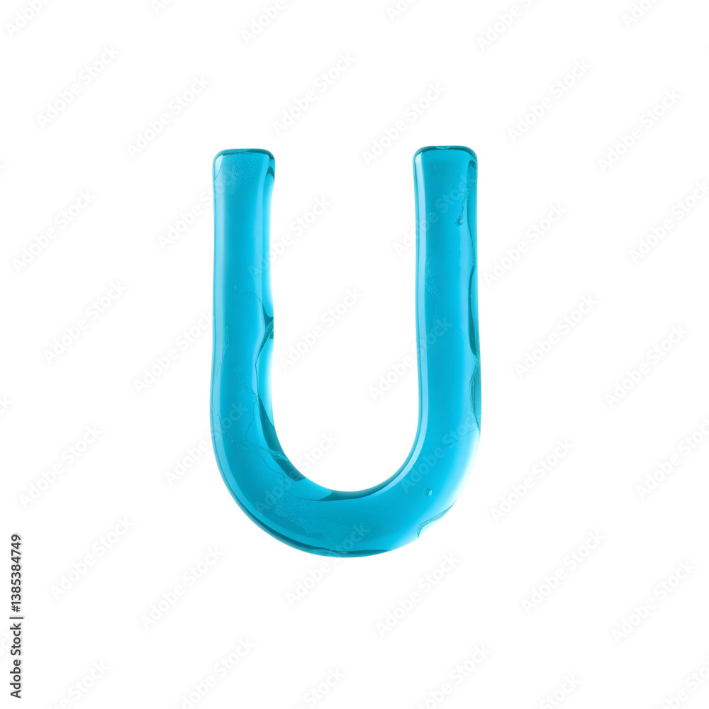 modern u letter constructed from vertical streams of water in a minimal style, high quality png isolated on transparent background modern u letter constructed from vertical streams of water in a minimal style, high quality png isolated on transparent background