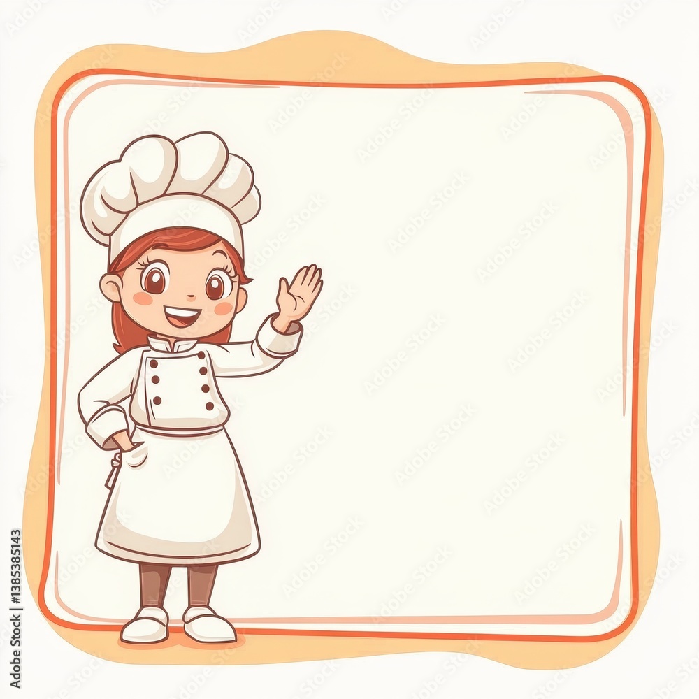 chef with menu board chef with menu board