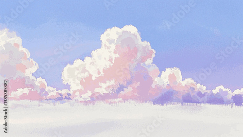 Celestial wash sky isolated watercolor vector illustration svg
