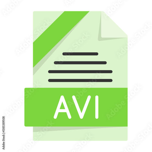 DAT File Format Flat Style Icon