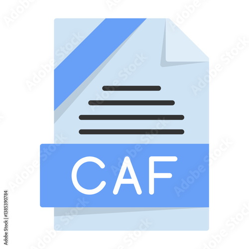 GSM File Format Flat Style Icon