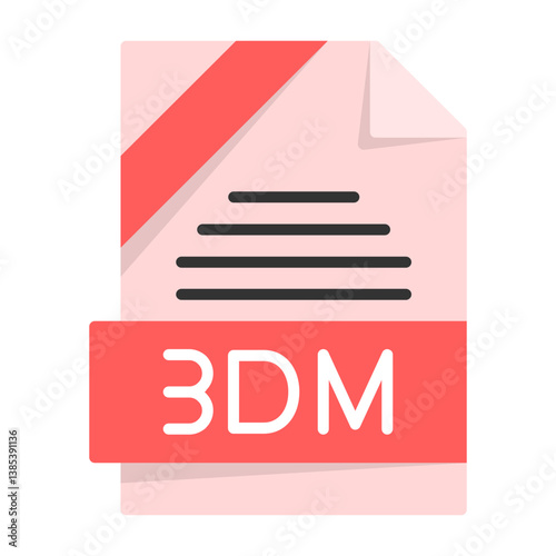 MAX File Format Flat Style Icon