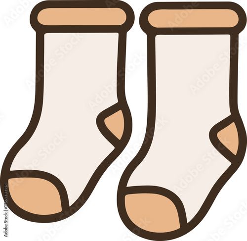 socks on a white background