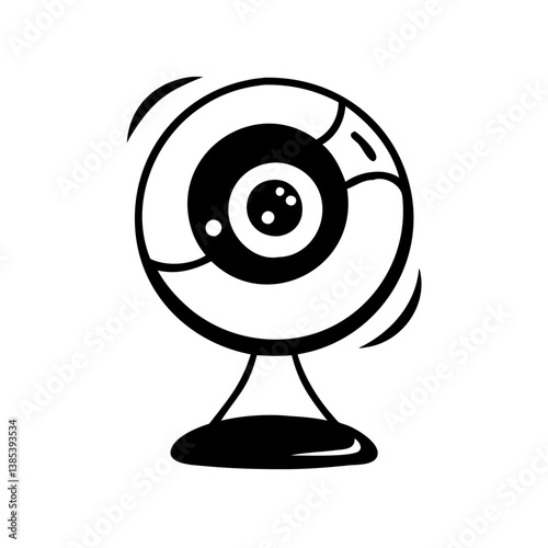 webcam icon, webcam silhouette vector illustration-simple silhouette illustration of webcam, perfect for webcam logos and icons