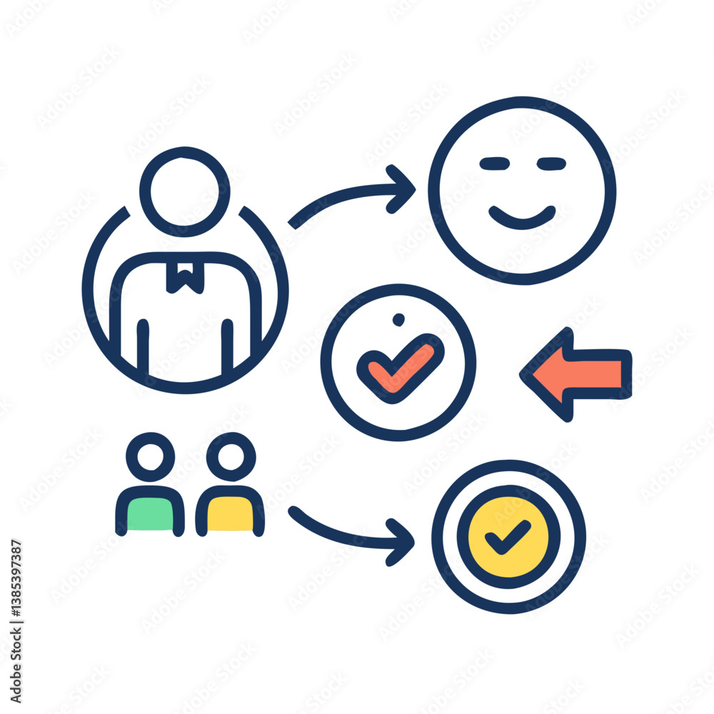  Key Customer Journey Evaluation Icon