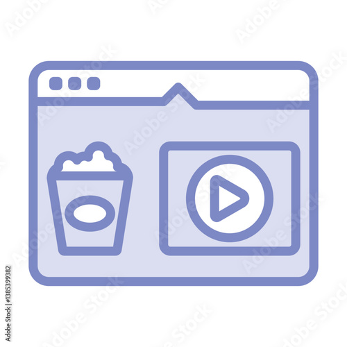 Entertainment duotone line icon, vector, pixel perfect, illustrator file 
