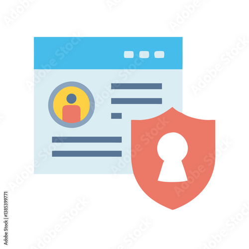  Data Privacy Visual Representation Icon