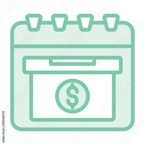 Fundraising event duotone line icon, vector, pixel perfect, illustrator file 
