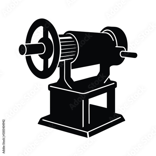 Bench grinder isolated with white background