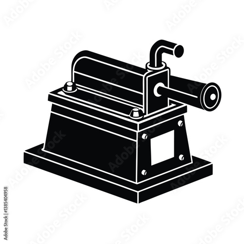 Belt sander isolated with white background