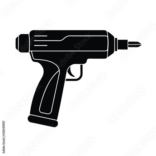 rivet gun  isoleted with white background