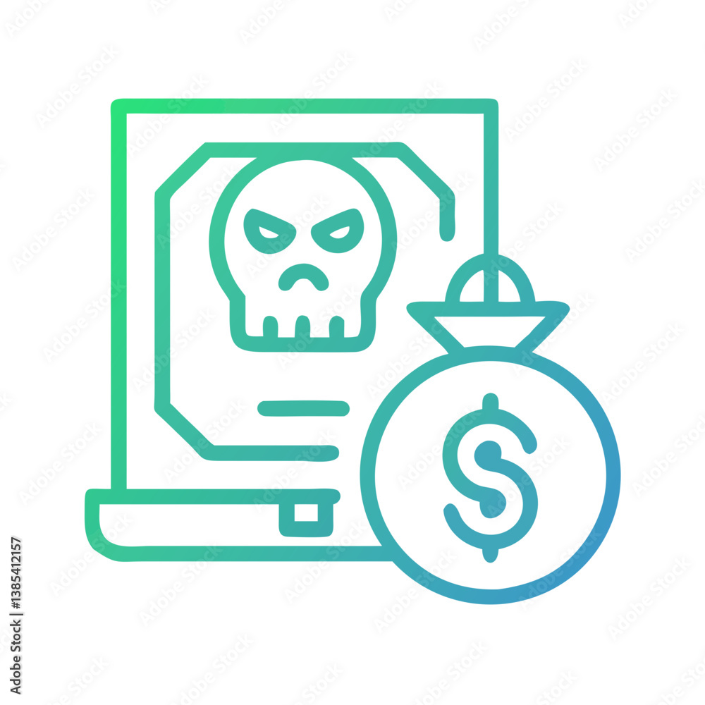 Fototapeta premium Graphic Design for Financial Fraud