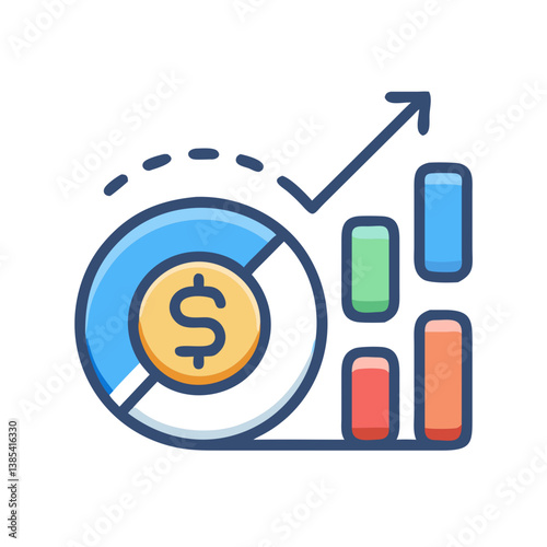  Financial Performance Indicators Icon for Business Metrics