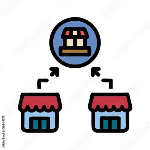  Franchise Business Icon Design