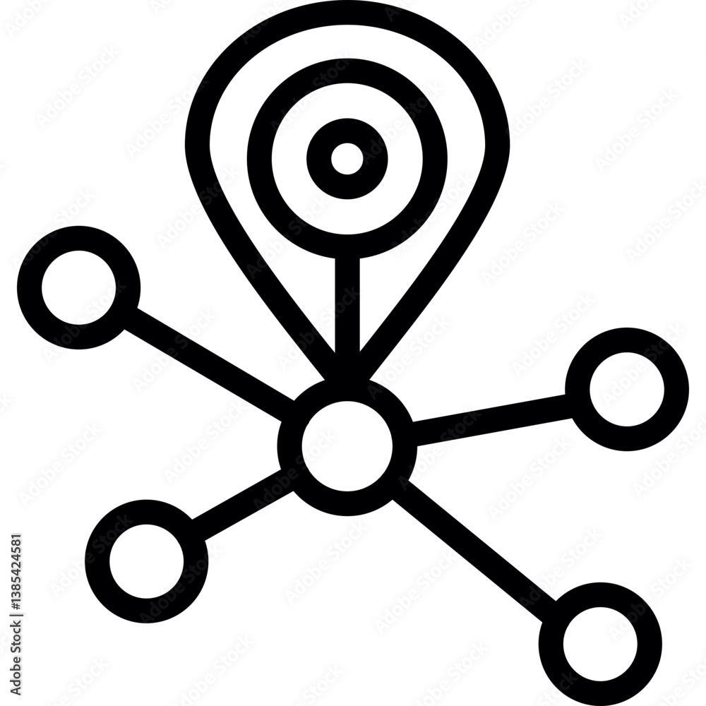 Fototapeta premium Location Tracker Icon
