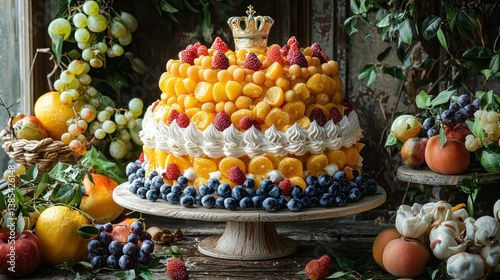 A Majestic Fruit Cake: A Culinary Masterpiece