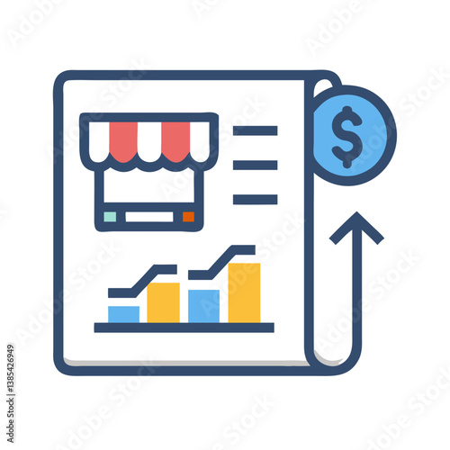  Market Entry Plan Icon for Business Strategy