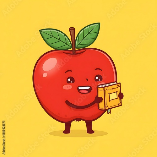 Red Apple with a Book.