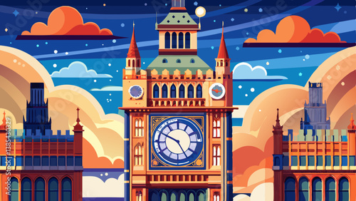 big ben clock in london, england