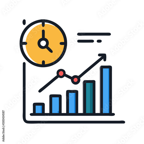  Overview Icon for Productivity Chart Analysis