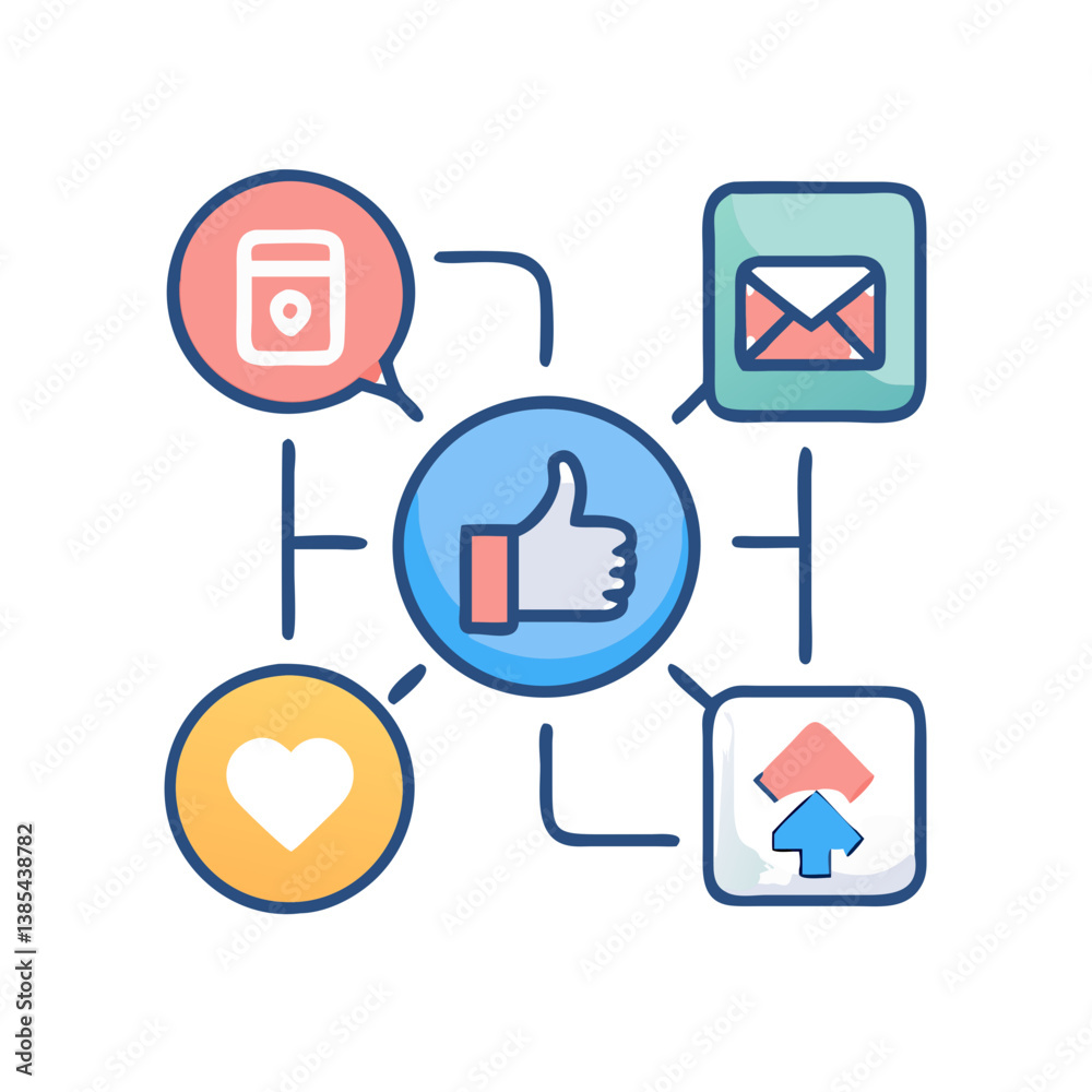 Strategic Icons for Social Media Planning Strategic Icons for Social Media Planning