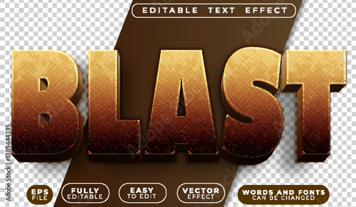 Blast Broken Quake Fully Editable Vector Text File
